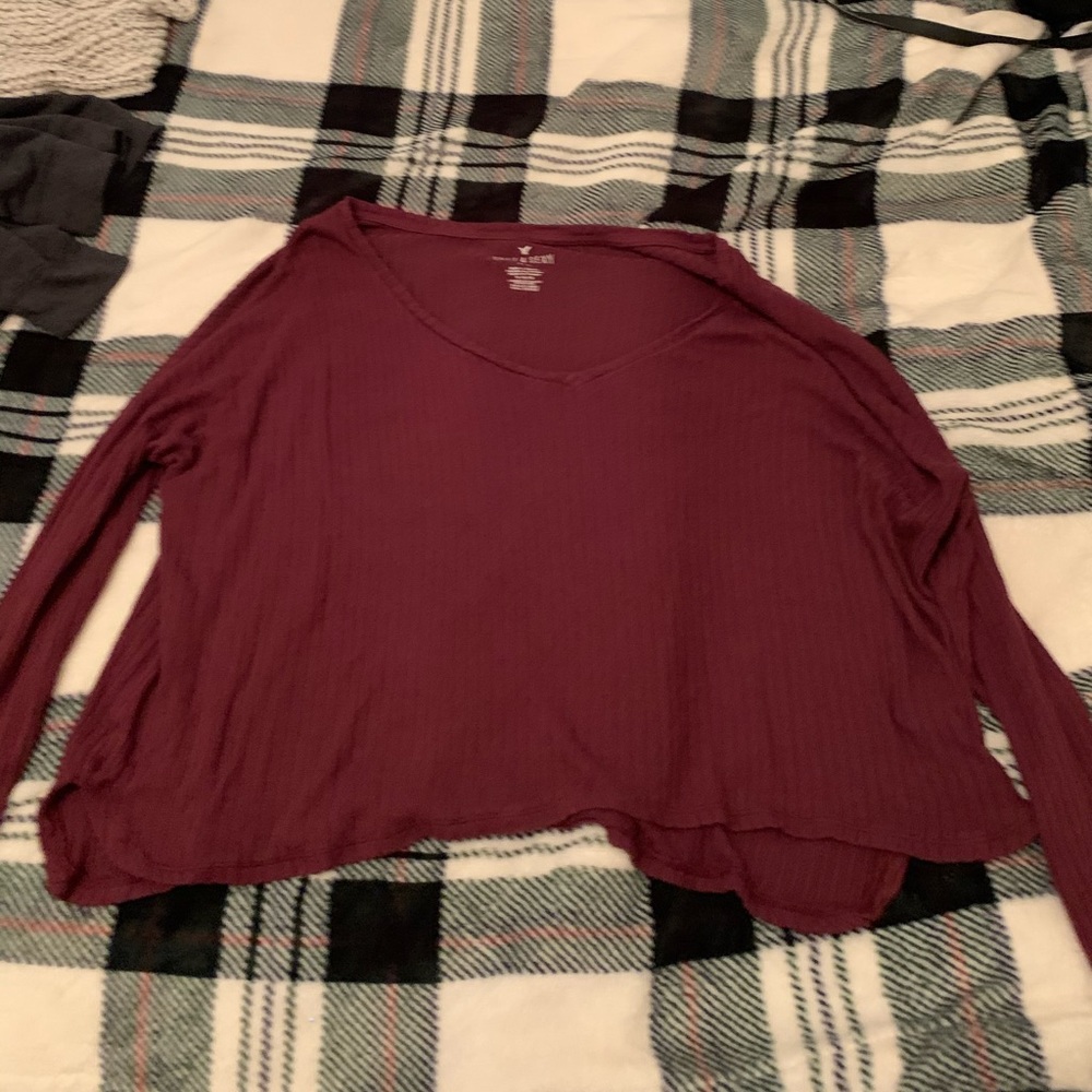 Ribbed long sleeve shirt